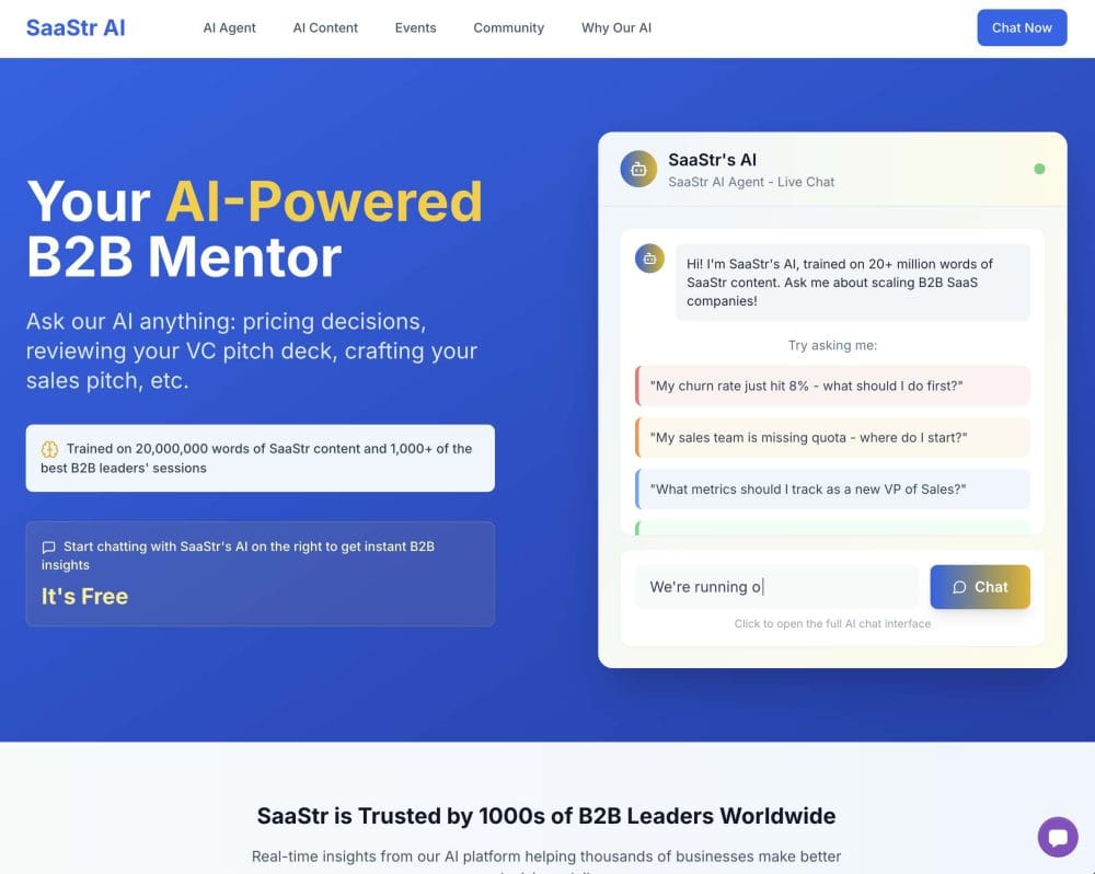 Introducing SaaStr.AI 2.0: The Free AI Co-Pilot for Every B2B Founder!