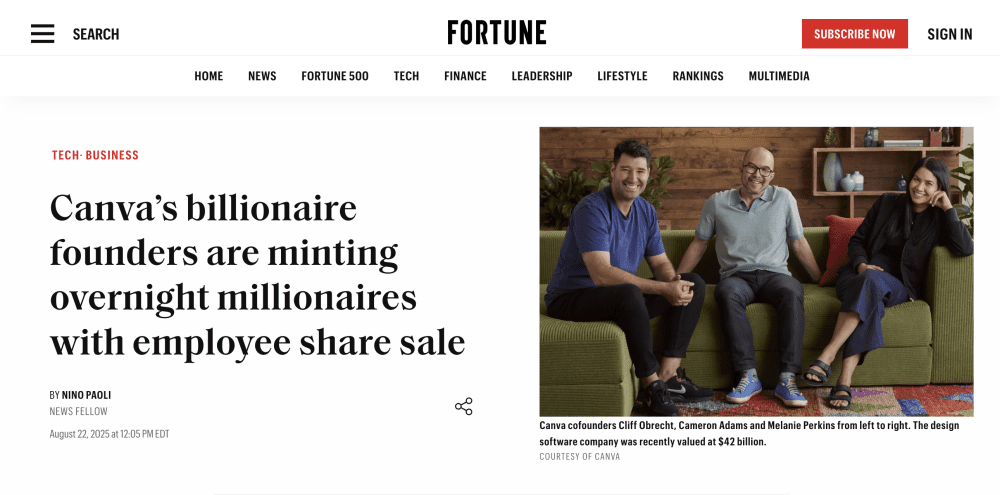 The Next Major B2B IPO: Canva Reaches $3.3 Billion ARR, Achieves $42 Billion Valuation